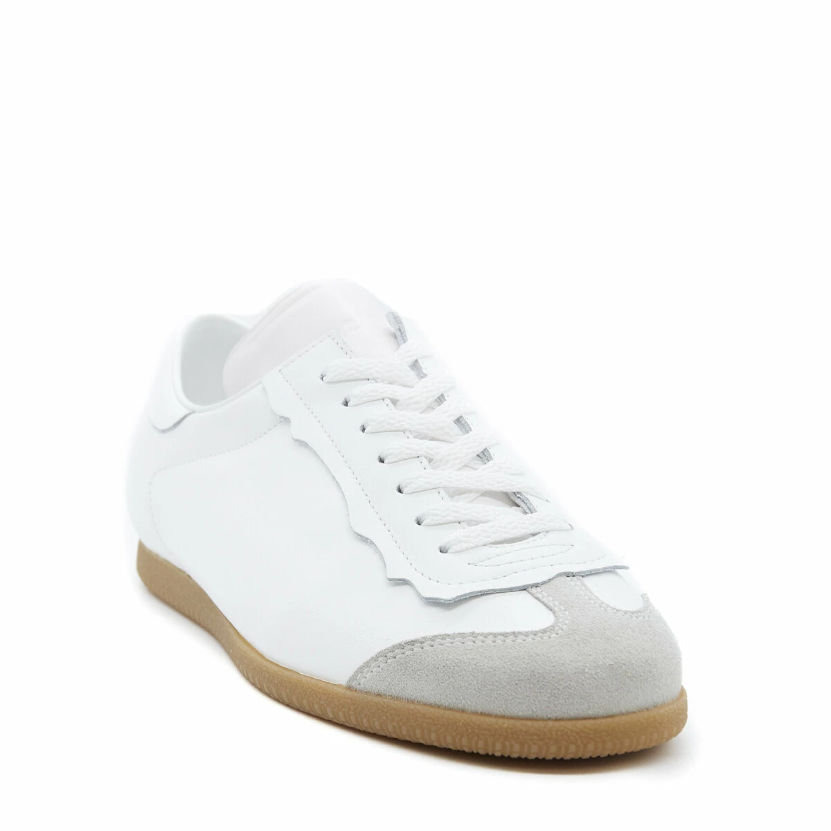Maison Margiela Featherlight Leather Sneakers in White | Men's Stylish Comfort 2 Maison Margiela Featherlight Leather Sneakers in White | Men's Stylish Comfort - Image 2