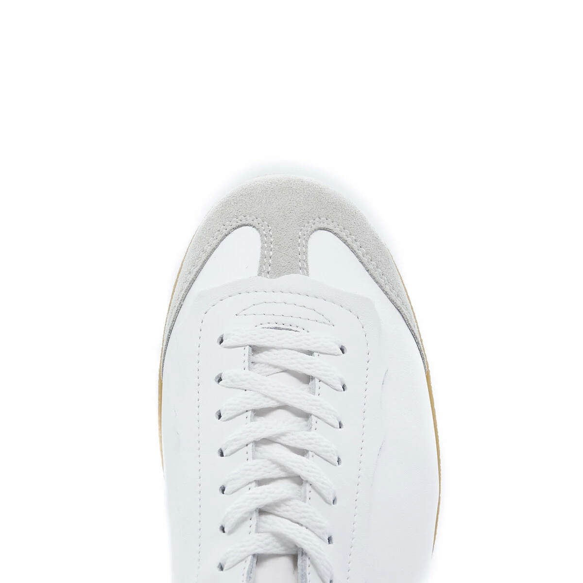 Maison Margiela Featherlight Leather Sneakers in White | Men's Stylish Comfort 3 Maison Margiela Featherlight Leather Sneakers in White | Men's Stylish Comfort - Image 3