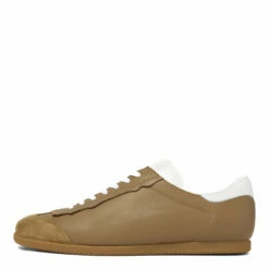 Maison Margiela Featherlight Leather Sneaker In Brown - Men's Premium Sneakers