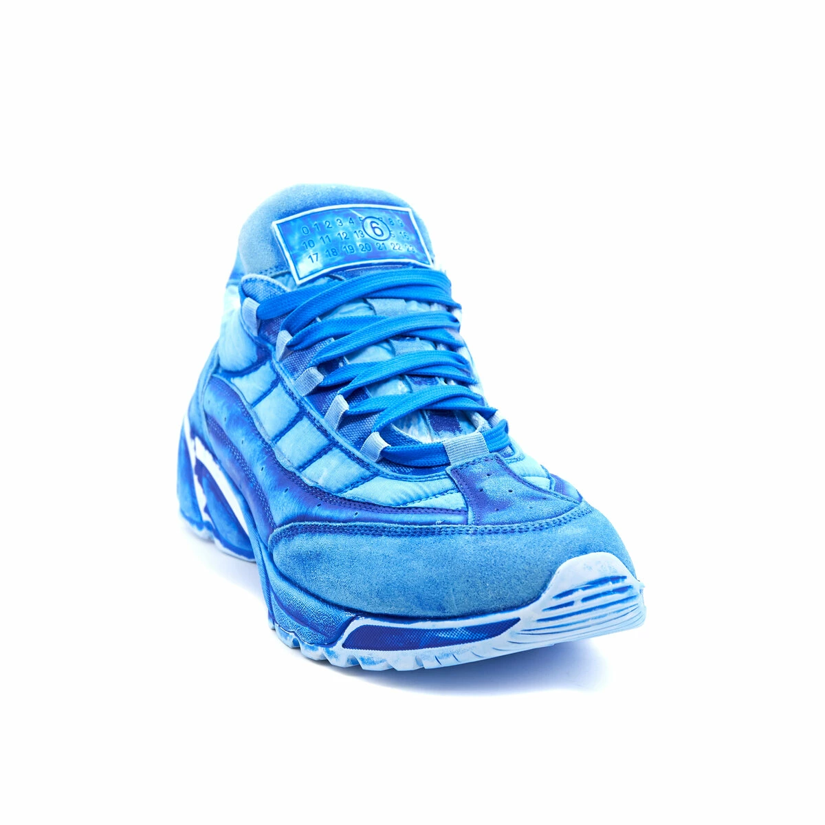 MM6 Maison Margiela Distressed Effect Low-Top Sneakers In Blue - Men's Casual Sneakers 2 MM6 Maison Margiela Distressed Effect Low-Top Sneakers In Blue - Men's Casual Sneakers - Image 2