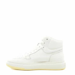 MM6 Maison Margiela Men's White High-Top Lace-Up Sneakers | Premium Comfort & Style
