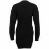 DSQUARED2 Black Rib-Knit Mini Jumper Dress - Women's Designer Knitwear