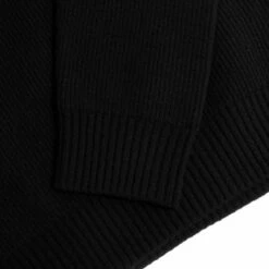 DSQUARED2 Black Rib-Knit Mini Jumper Dress - Women's Designer Knitwear -Hervia Shop hervia.com s75cv0439 s17806 900 dress black 1629215454image 105.4