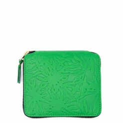 Comme Des Garçons SA2100EF Green Leather Wallet for Men | Premium Designer Wallet