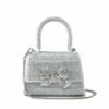 SELF PORTRAIT Diamanté Capri Micro Bag In Silver - Kids