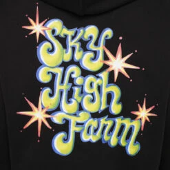 Sky High Farm Kangaroo Pocket Logo Print Hoodie - Black | Women's Designer Hoodies -Hervia Shop hervia.com sky high farm shf03t032 unisex ally bo perennials printed hoodie knit col. black 1684762396 2AJ8286