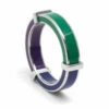 Maison Margiela Tricolour Band Ring In Green - Stylish Kids' Accessory