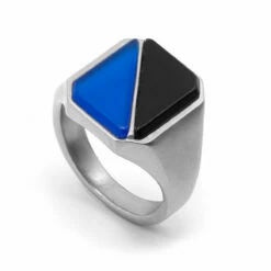 Maison Margiela Silver-Tone Split Signet Ring In Silver - Elegant Womens Accessory