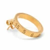 Maison Margiela Gold-Tone Numbers Logo Hoop Earrings | Stylish Kids Accessory