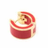 Maison Margiela Two-Tone Hoop Earring Red In Red for Kids