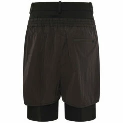 JW Anderson Double Shorts In Black | Women's Designer Shorts