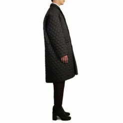 Front Page 17 Kids Random Identities Single Breasted Quilted Coat - Black | Stylish Winter Jacket