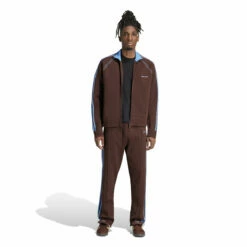 Adidas X Wales Bonner Track Suit Pants In Burgundy - Kids' Stylish & Comfortable Fit -Hervia Shop hervia.com wb knit tp col. mysbrn 1699287014IT9787 7 APPAREL On Model Standard Outfit View white