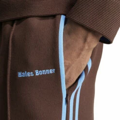 Adidas X Wales Bonner Track Suit Pants In Burgundy - Kids' Stylish & Comfortable Fit -Hervia Shop hervia.com wb knit tp col. mysbrn 1699287023IT9787 8 APPAREL On Model Detail View 1 white