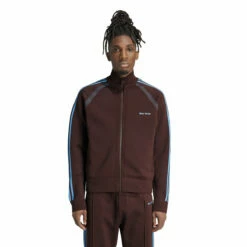 Adidas X Wales Bonner Burgundy Statement Knit Track Top | Designer Women's Jacket