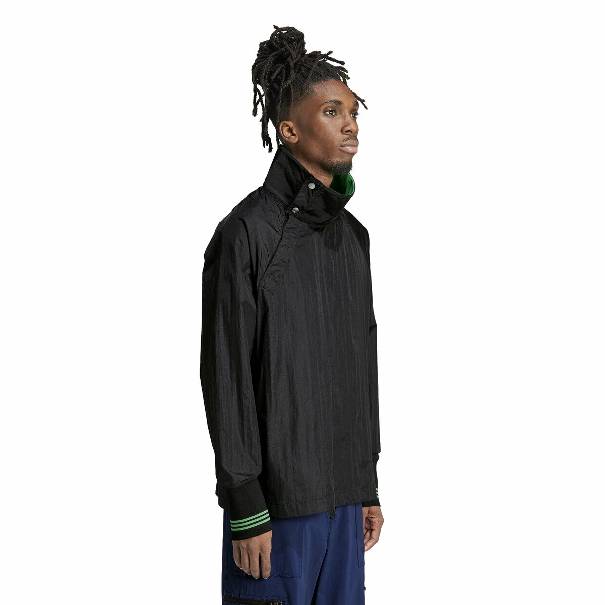 Adidas X Wales Bonner Black Nylon Track Top - Women's Designer Jacket 3 Adidas X Wales Bonner Black Nylon Track Top - Women's Designer Jacket - Image 3