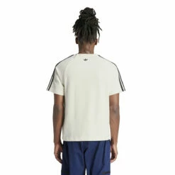 Adidas X Wales Bonner Statement Graphic Tee - White | Men's Designer T-Shirts -Hervia Shop hervia.com wb s s tee col. cwhite 1699287259IT9788 6 APPAREL On Model Back View white