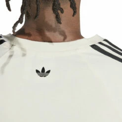 Adidas X Wales Bonner Statement Graphic Tee - White | Men's Designer T-Shirts -Hervia Shop hervia.com wb s s tee col. cwhite 1699287263IT9788 9 APPAREL On Model Detail View 1 white