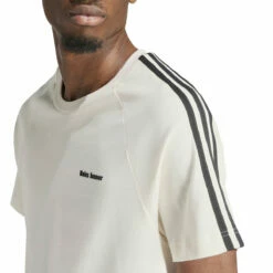 Adidas X Wales Bonner Statement Graphic Tee - White | Men's Designer T-Shirts -Hervia Shop hervia.com wb s s tee col. cwhite 1699287266IT9788 10 APPAREL On Model Detail View 2 white