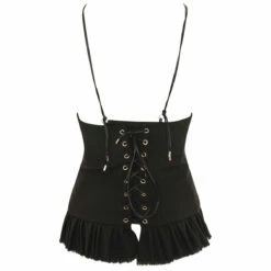 Weinsanto Black Pleated Strappy Bustier Top for Kids | Stylish & Trendy
