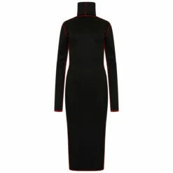 XULY.Bët Long Isadora Dress In Black - Elegant Women's Evening Dress