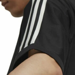 Y-3 3-Stripes Short Sleeved T-Shirt In Black | Men's Designer T-Shirts 13 Y-3 3-Stripes Short Sleeved T-Shirt In Black | Men's Designer T-Shirts -Hervia Shop hervia.com y 3 h63065 3s ss tee col. black owhite 3 stripes short sleeved t shirt 1691584298H63065 9 APPAREL On Model Detail View 3 white