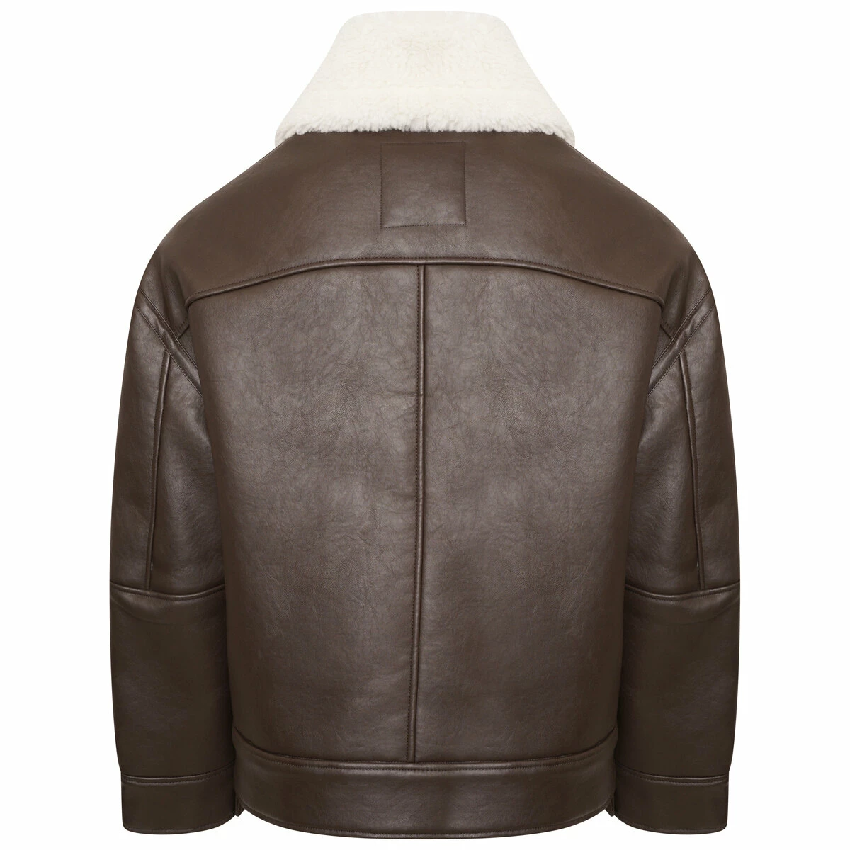 Y/Project Brown Hook And Eye Shearling Jacket | Designer Women's Coat 1 Y/Project Brown Hook And Eye Shearling Jacket | Designer Women's Coat