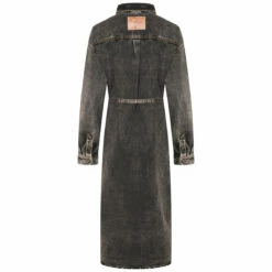 Y/Project Paris' Best Patch Denim Dress In Vintage Black | Designer Womens Dress