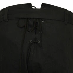 Yohji Yamamoto High Waisted Lace-up Trousers In Black - Kids -Hervia Shop hervia.com yohji yamamoto fe p03 003 1 front back lace up pants col 1 front and back lace up trousers 1664183787 2AJ1119