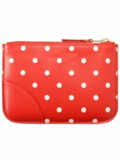 Front Page 33 Comme Des Garçons SA8100PD Polka Dot Printed Red Wallet for Men