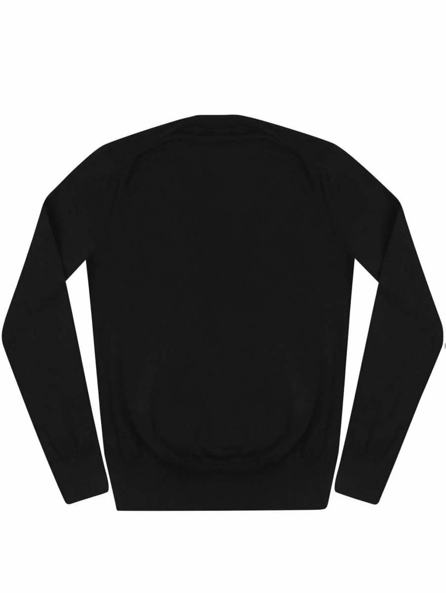 Comme Des Garçons PLAY N001 Red Heart Jumper Black - Women's Knitwear 1 Comme Des Garçons PLAY N001 Red Heart Jumper Black - Women's Knitwear